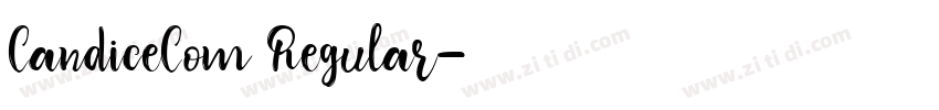 CandiceCom Regular字体转换